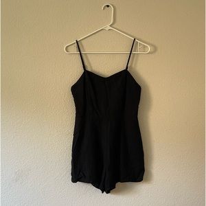 Black Linen Romper | Forever 21 | Small